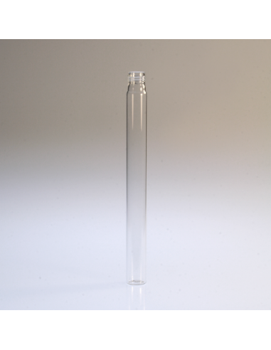 Tube plastique avec bouchon, 198mm ø 29 Fond plat, 100ml