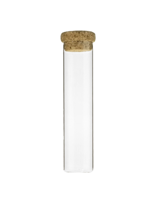 Tube verre 100 mm ø 24 Fond Plat - 32ml