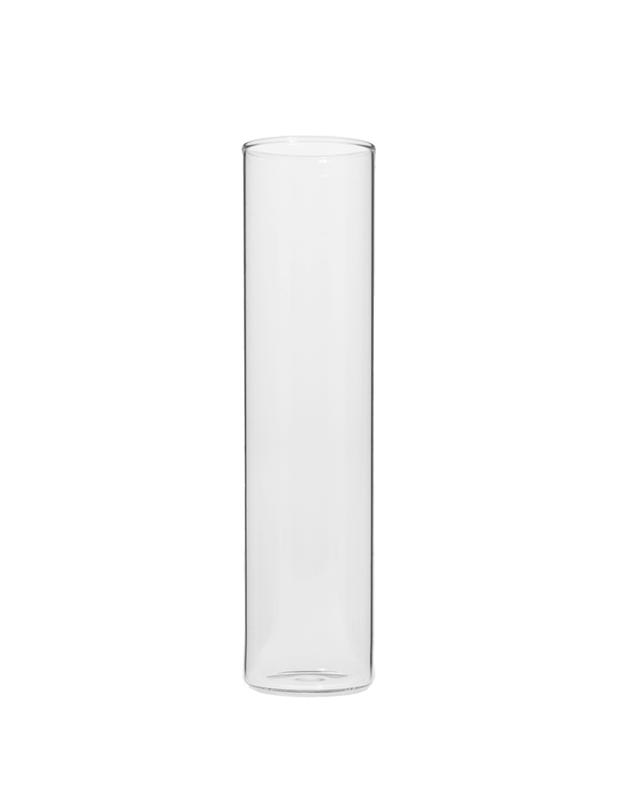 Tube verre 120mm ø 30 Font Plat - 65ml