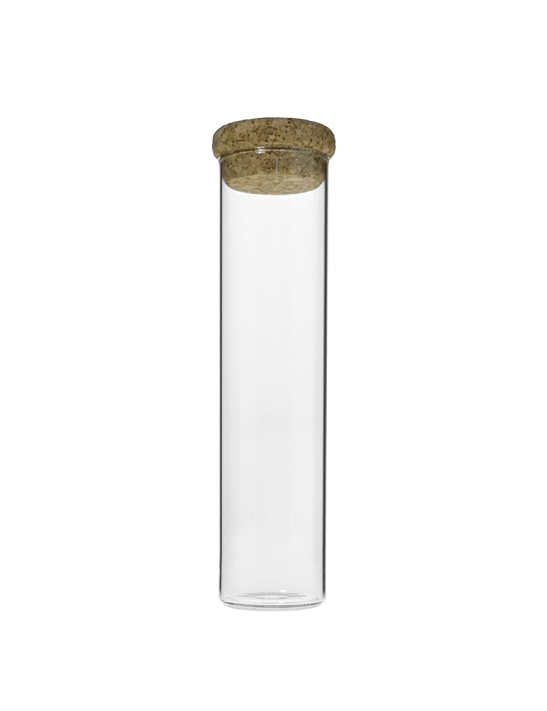 Tube verre 120mm ø 30 Font Plat - 65ml