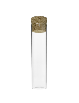 Tube verre 120mm ø 30 Font Plat - 65ml