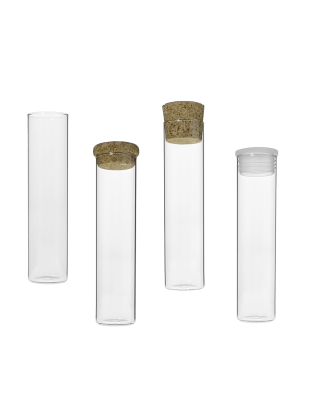 Tube verre 120mm ø 30 Font Plat - 65ml