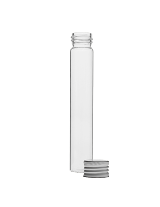 Tube verre 145 mm ø 25 Fond plat - 50ml