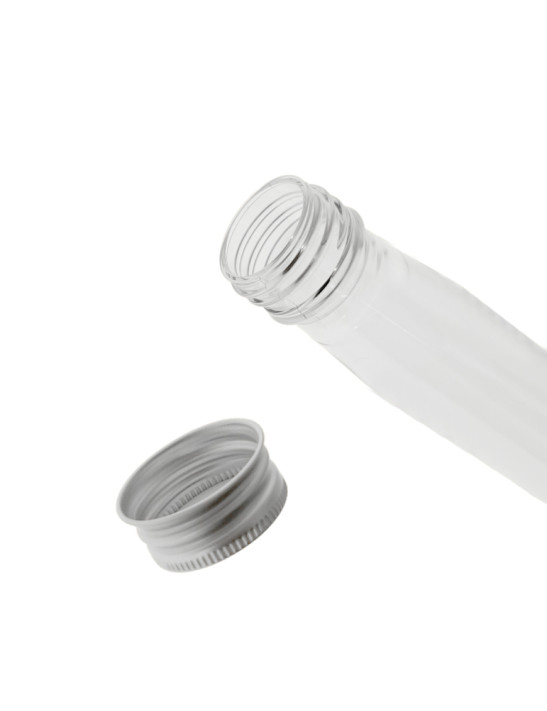 Tube PLASTIQUE PET 198mm ø 29 Fond plat 100ml