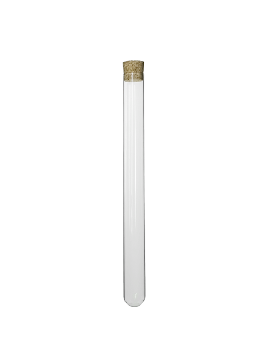 Tube verre 180 mm ø 17,5 Fond Rond - 33ml