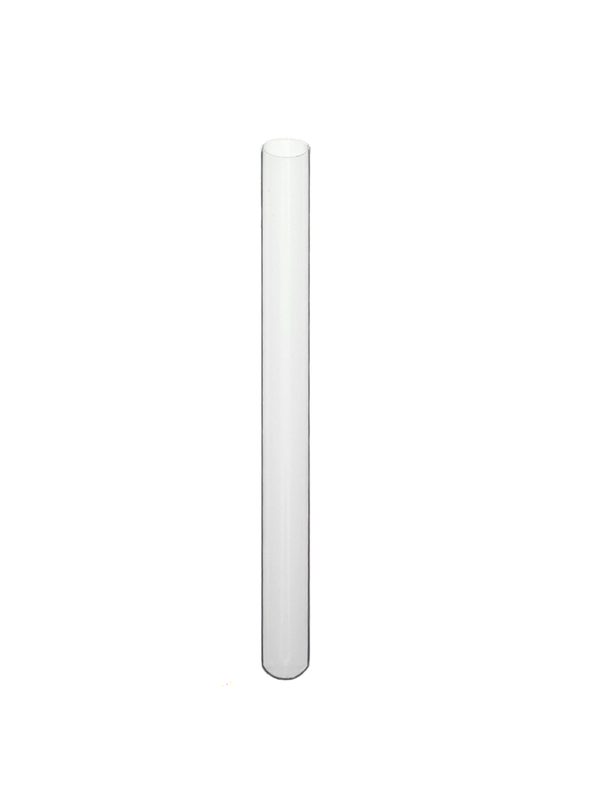 Tube verre 180 mm ø 17,5 Fond Rond - 33ml