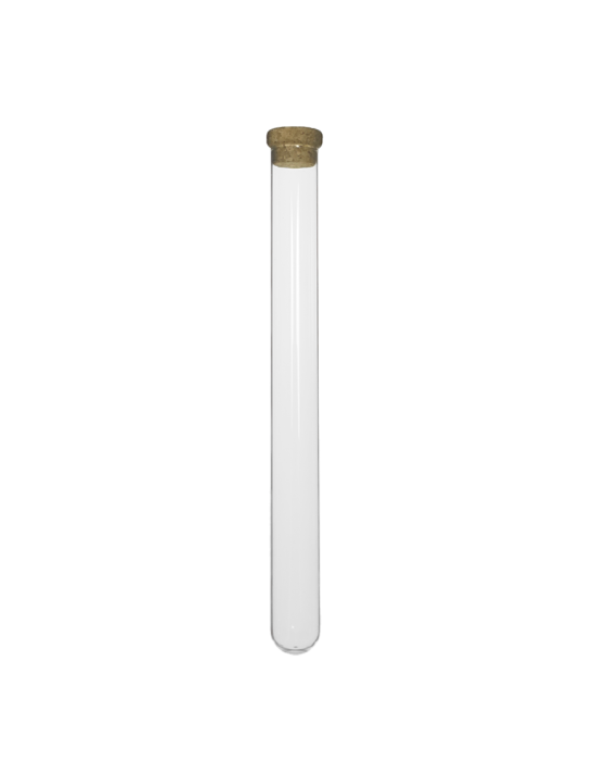 Tube verre 200 mm ø 20 Fond Rond - 48ml