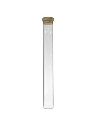 Tube verre 200 mm ø 24 Fond Plat - 65ml