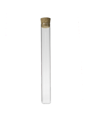 Tube verre 200 mm ø 24 Fond Plat - 65ml