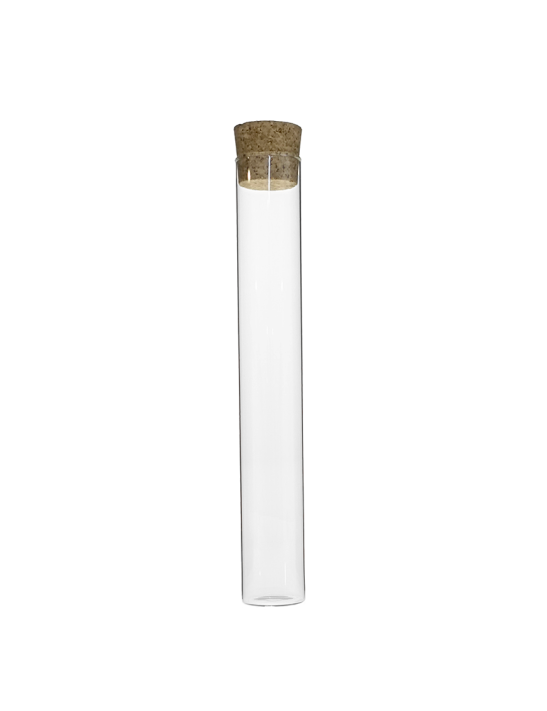 Tube verre 200 mm ø 30 Fond Plat - 120ml