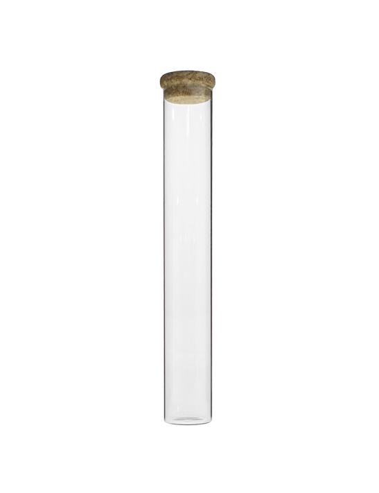 Tube verre 200 mm ø 30 Fond Plat - 120ml