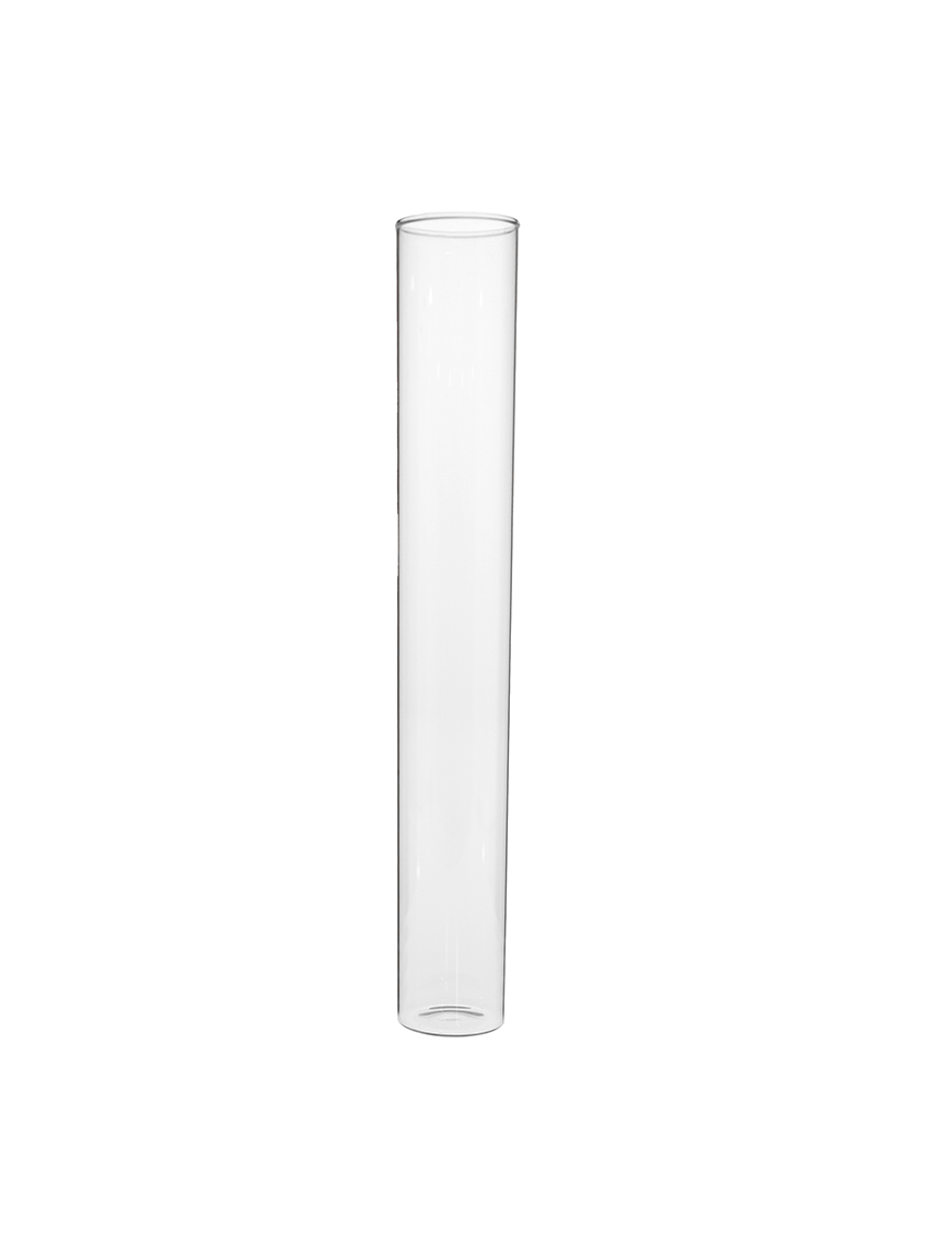 Tube verre 200 mm ø 30 Fond Plat - 120ml