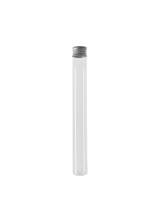 Tube verre 208 mm ø 24 Fond plat - 70ml