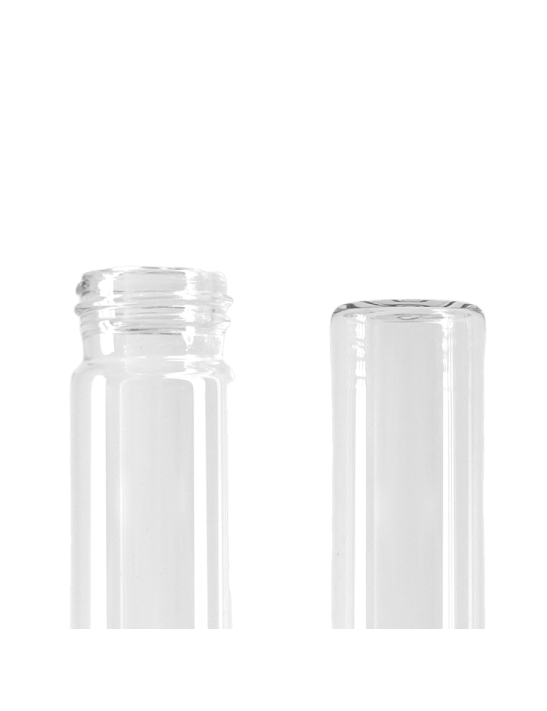 Tube verre 208 mm ø 24 Fond plat - 70ml