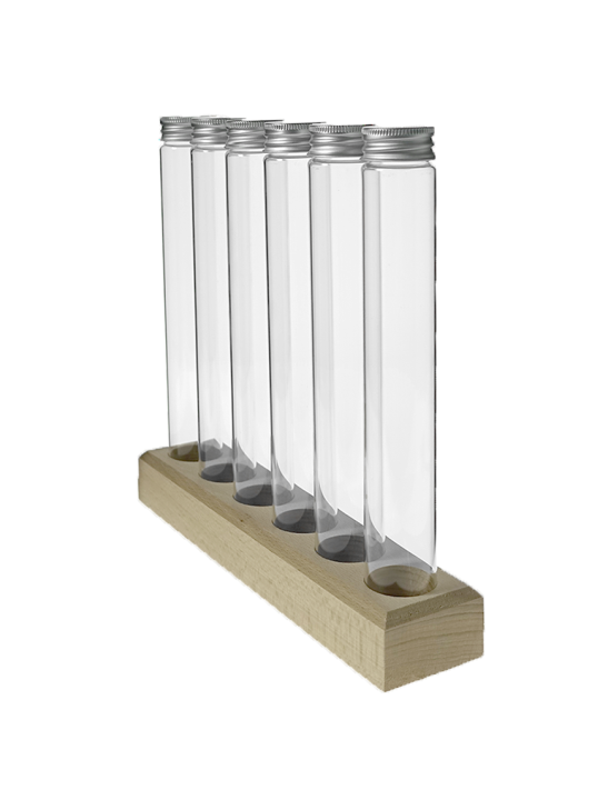 Tube verre 208 mm ø 29.5 Fond plat - 100ml.