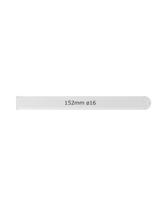 Tube plastique 152mm ø 16 Fond rond - 20ml