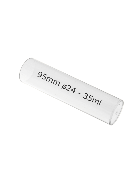 Tube plastique 95mm ø 24 Fond plat - 35ml